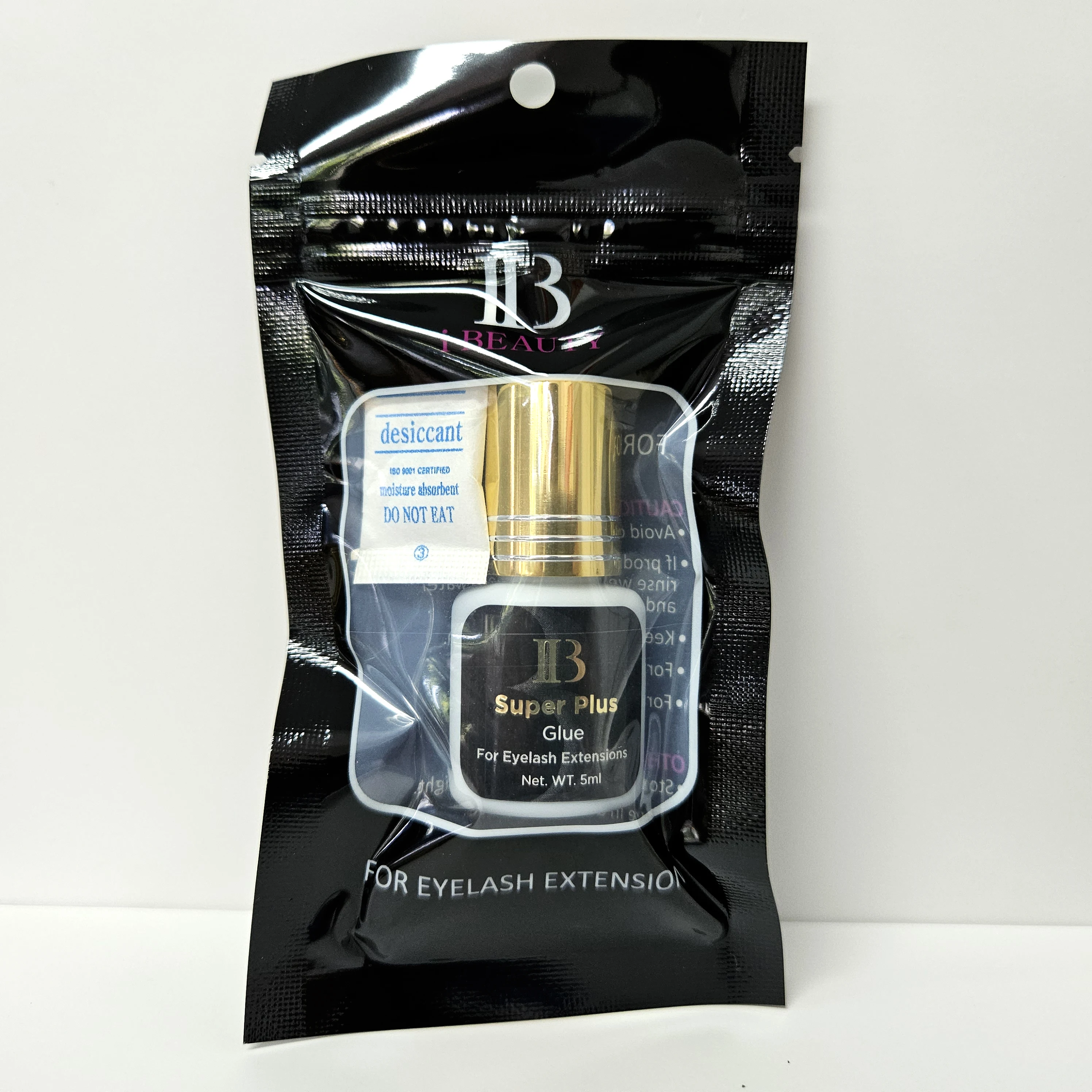 5/10 Bottles wholesale IB Super Plus Glue i beauty Eyelash Extension Gold Cap 5ml 1-2Seconds Fast Dry Original Korea Lash Glue 3