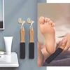 2 Pieces Foot File Callus Remover Heel Grater Wooden Handle Foot Scrubber Pedicure File Foot Filer Foot Scraper 3