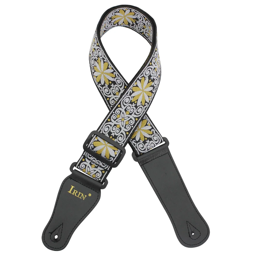 Multi-Color Adjustable Cotton Guitar Strap for Bass, Acoustic & Electric Guitars