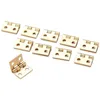 50pcs Mini Metal Hinge Furniture Hinges Doors Cabinet Brass Hinges Jewelry Wooden Boxes Luggage Hinges Home Hardware 3