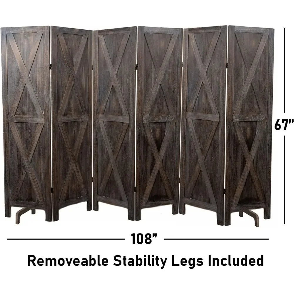 NEW-Premium Home 6 Panel Room Divider: Room dividers and Folding Privacy Screens, Privacy Screen, Partition Wall dividers for Ro
