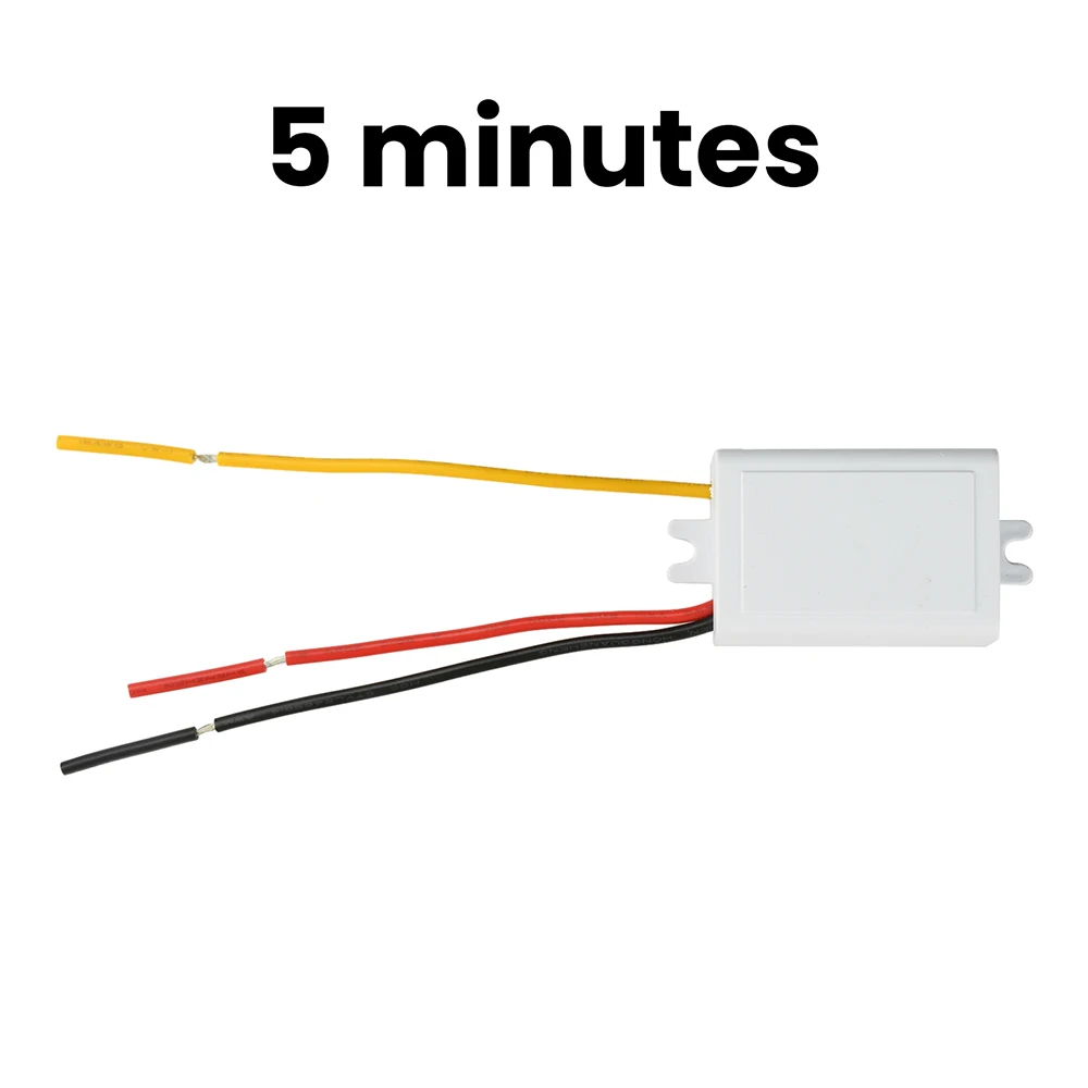 5/20 Dakika Zamanlayıcılı Bağlantı Kesme Gecikme Kontrol Cihazı AC 220V 10A Güç AÇMA Gecikmesi KAPAMA Röle Anahtarı