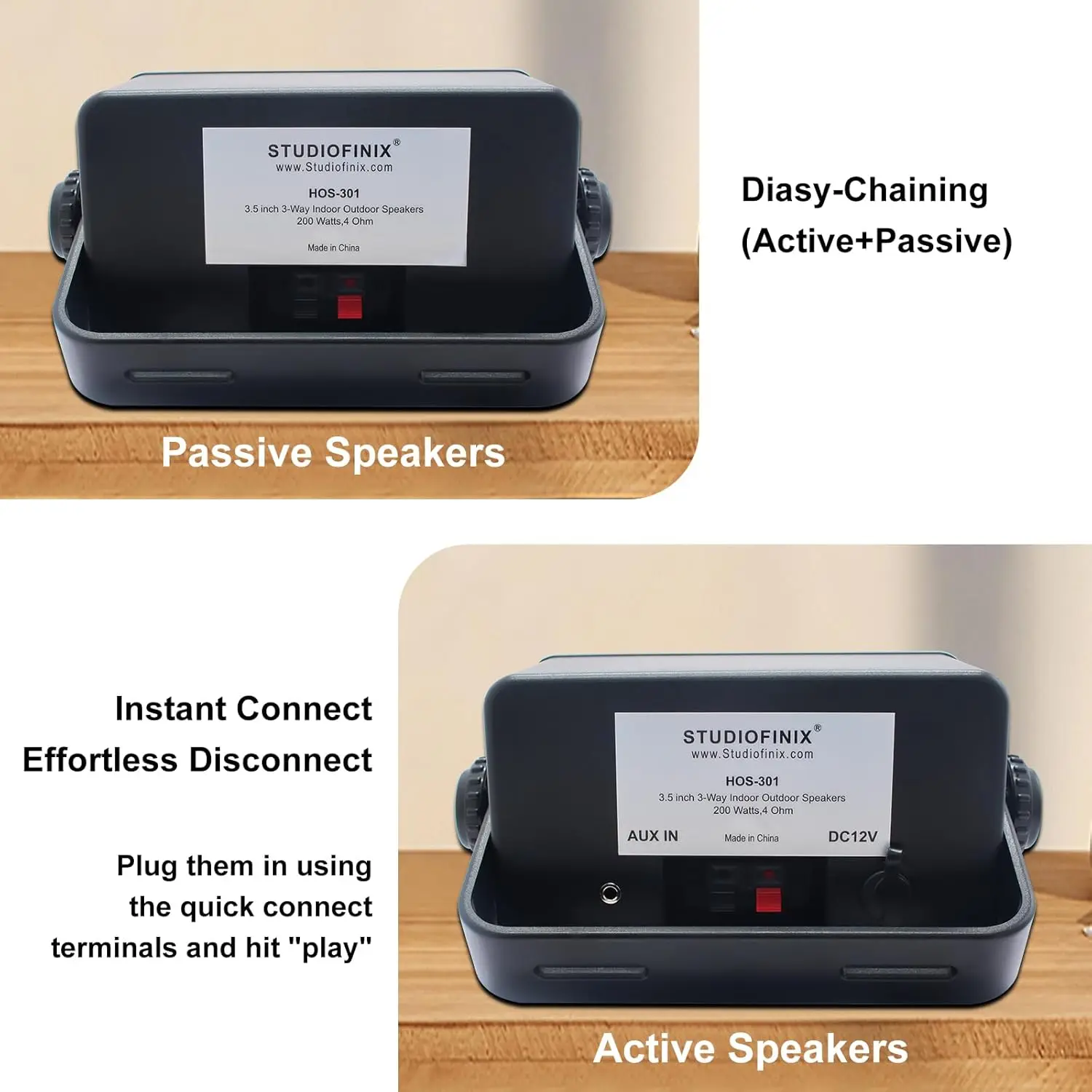 3.5 Inch Outdoor Speaker with Bluetooth 4