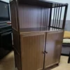 Modern Bamboo Kitchen Cabinets for Household Multi-layer Dishes Microwave Ovens Storage Cabinet Floor-to-ceiling Kitchen Cabinet 2