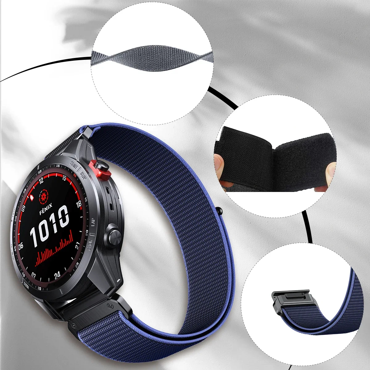 Enhanced Nylon Quick Release Watchband Strap - 22/26MM by Galaone
