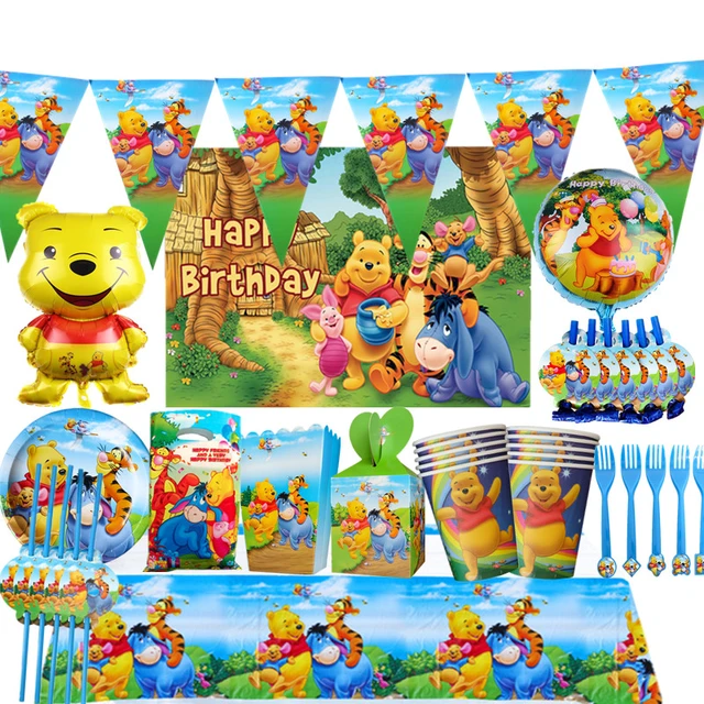 Winnie Pooh Birthday Decorations  Winnie Pooh Cake Decoration - 1pcs  Disney Birthday - Aliexpress