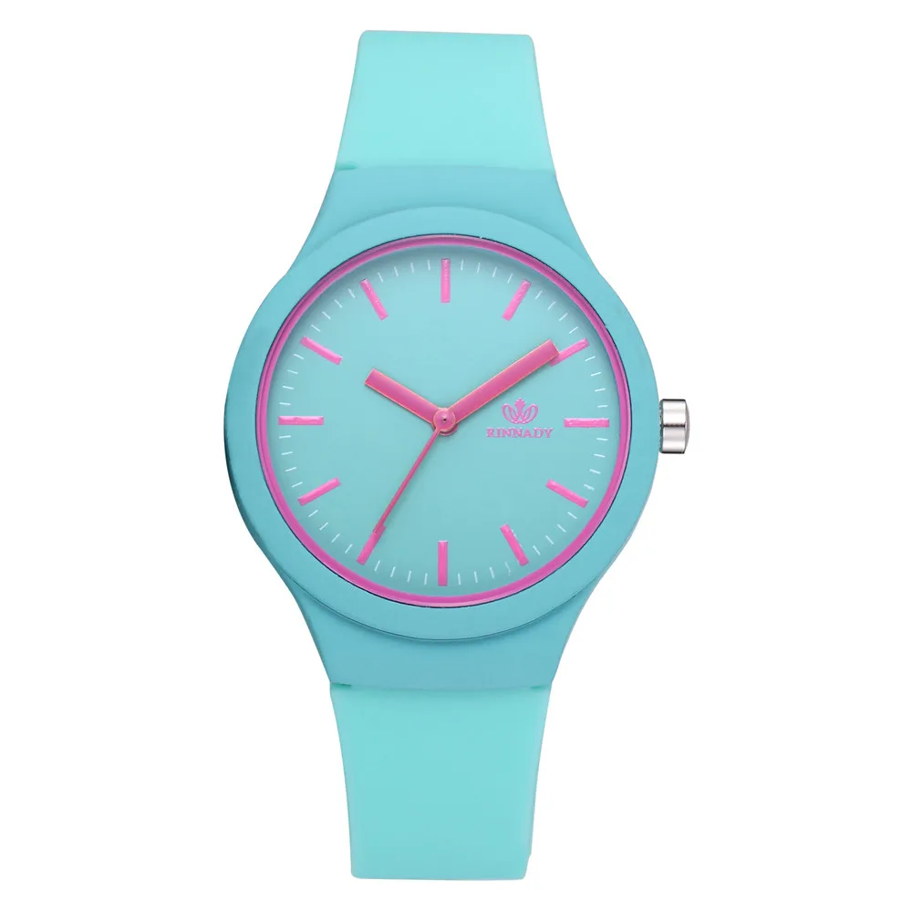 

Ladies Solid Pattern Wristwatch Clock Silicon Strap Fashion Women Watches Casual Free Shipping reloj mujer montre femmes 여성용스마트워