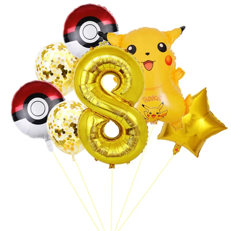 Birthday Party Decorations Disposable Tableware Cups Plates Straws Napkins Banner Pikachu Theme Children Party Supplies