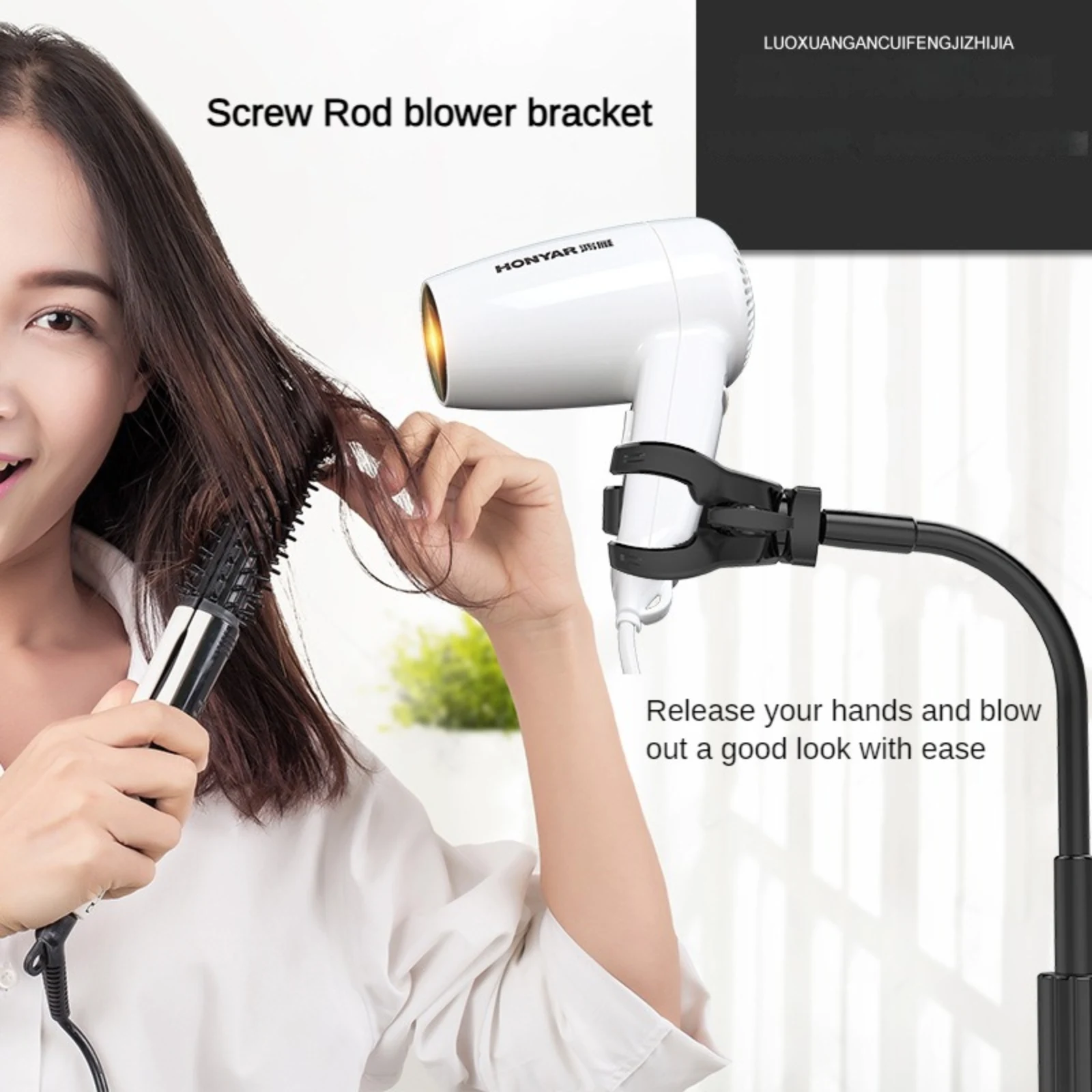 Pet Hair Dryer Bracket Three Jaw Type Dryer Stand for Dog Cat Pet Holder Stand Flexible Hairdryer Holder for Drying and Styling