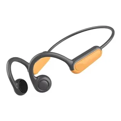 Open - Ear Wireless Sports Headphone with Bone Conduction Technology (Yellow)