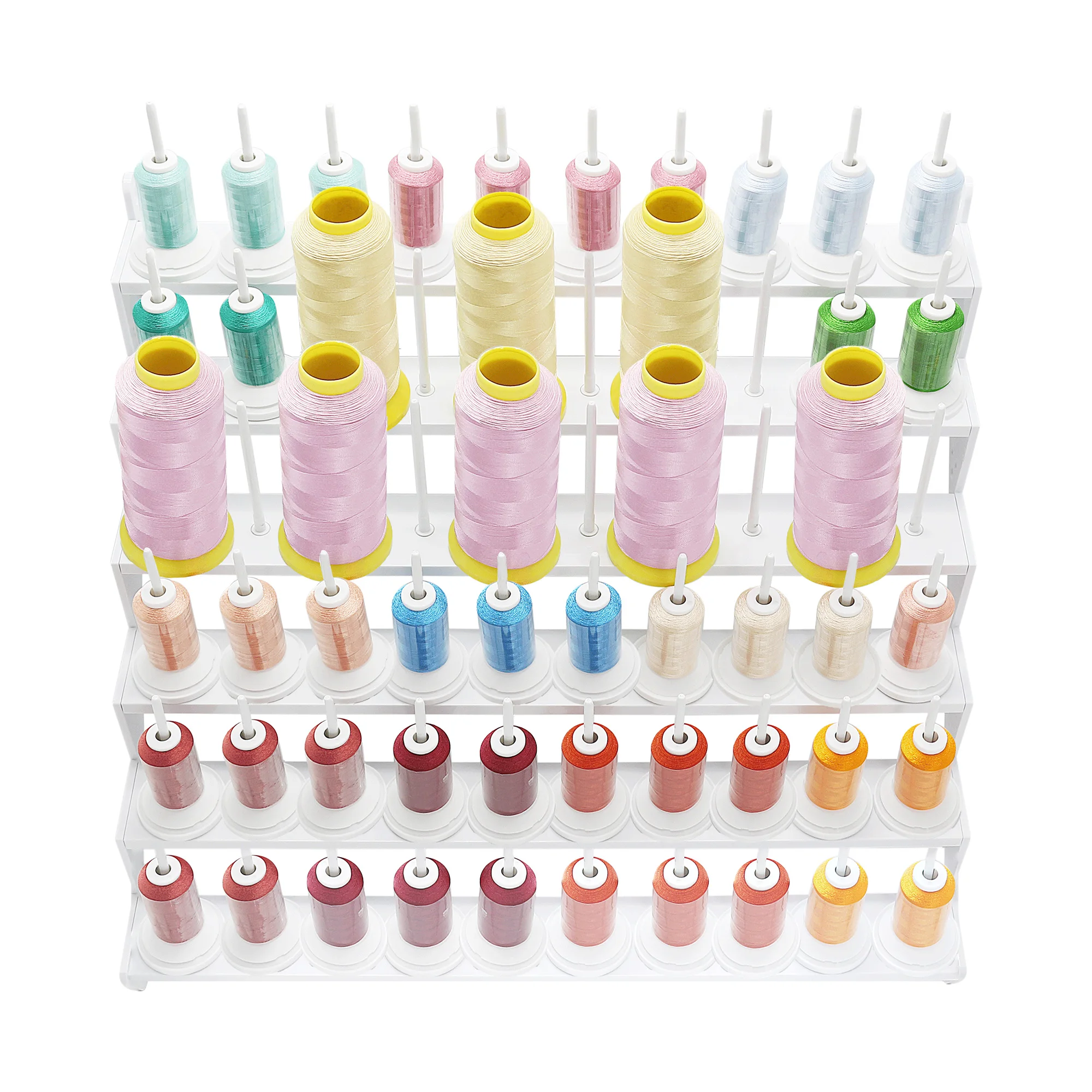 Universal Thread Holder Stand Rack Organizer Single Cone Spool 10 20 Spools for Domestic Embroidery Sewing Machines