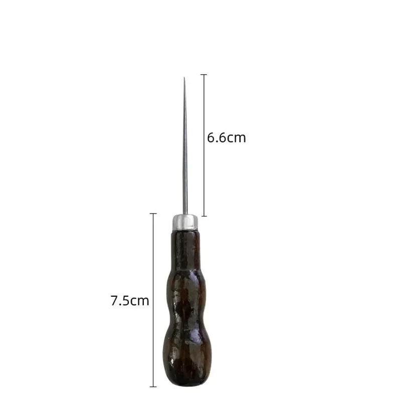 Leather Punching Awl Sewing Awl Scratch Stitching Pin Punch Sewing Shoes Repair Tool Hand Stitcher 3Pcs