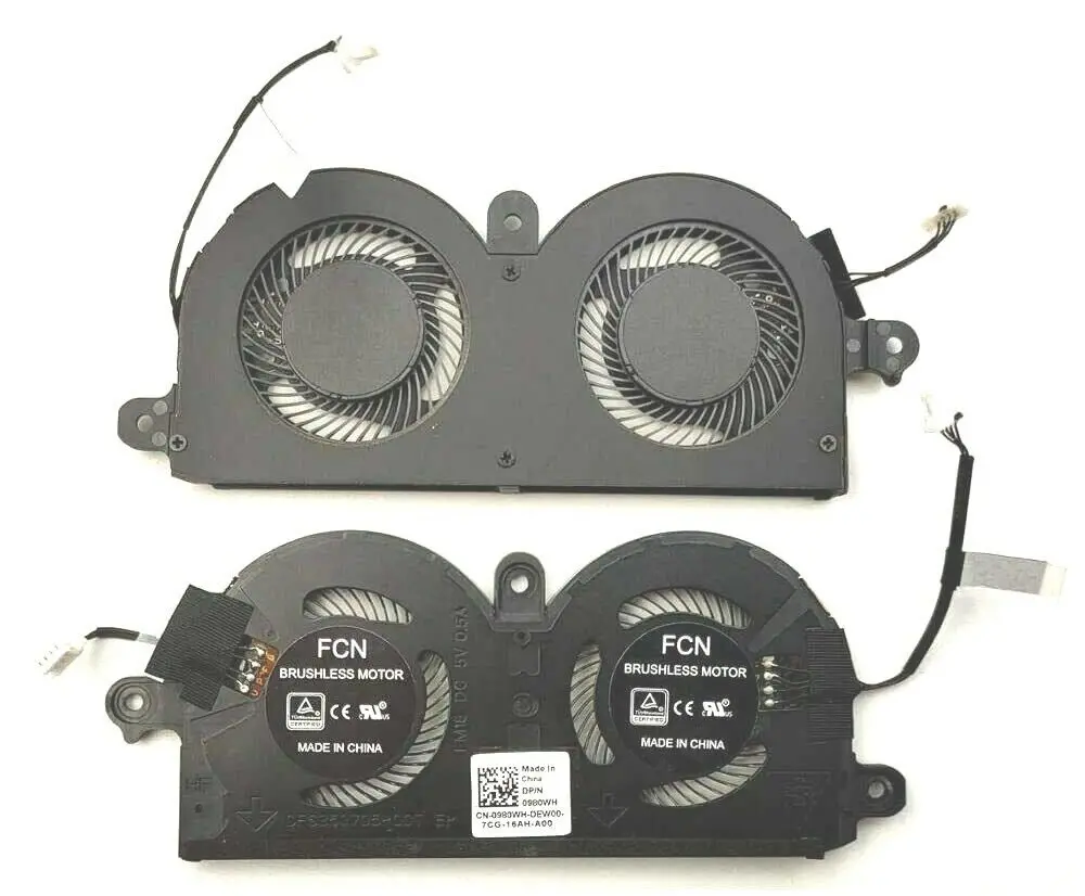 

New DELL XPS 13 9370 P82G001 CPU Cooling Fan 0PNWJR 0980WH #