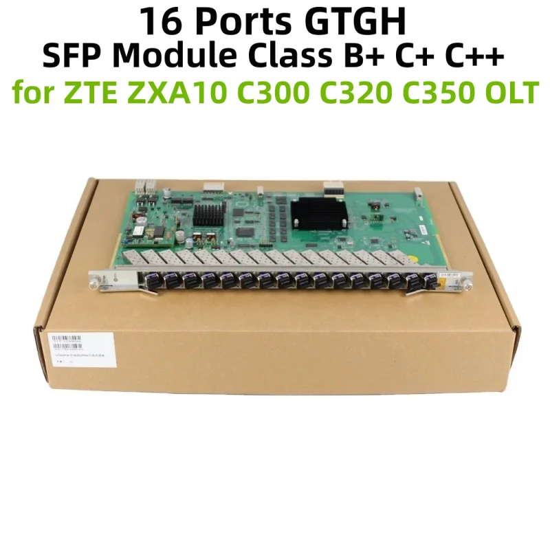 Original 16 Ports GTGH GPON Interface Board  Placa with Full SFP Module GBIC Class B+ C+ C++ for ZTE  C350 C300 C320 ZXA10 OLT service board gpfd c c module spf 16 ports interface olt service board olt business card for olt ma5600 series