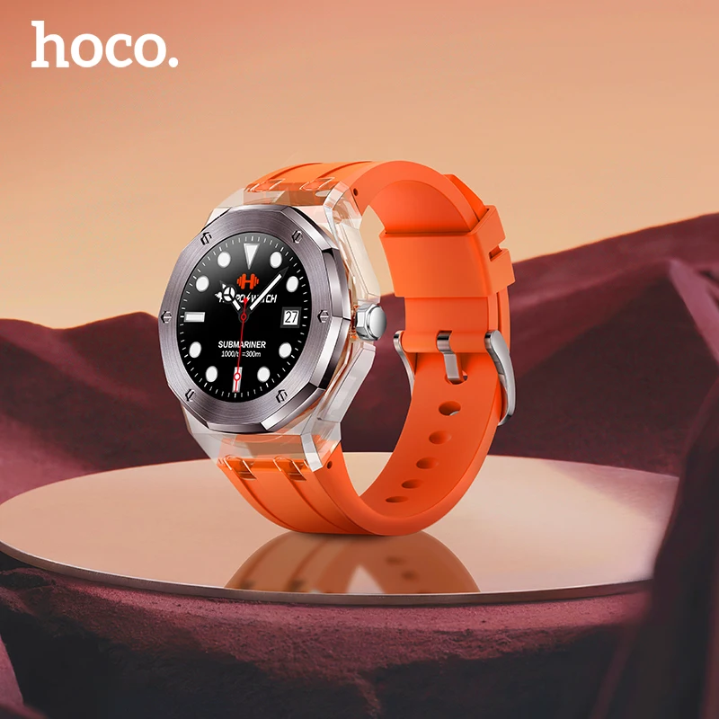 

HOCO 2023 New Smart Watch Men Women Waterproof Sport Fitness Tracker Multifunction Bluetooth Smartwatch Man For Android IOS