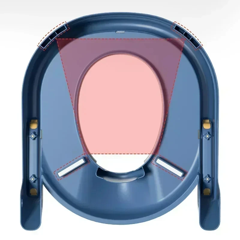 Folding Baby Toilet for Boys Girls Portable Children's Toilet Rack Step Stool Stair Style Seat Ring Kids Potty Toilet with Mat 4