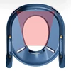 Folding Baby Toilet for Boys Girls Portable Children's Toilet Rack Step Stool Stair Style Seat Ring Kids Potty Toilet with Mat 4