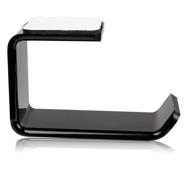 Type Headphone Holder Stand Adhesive Wall Mounted Headset Hanger Desk Computer PC Monitor Sticky Earphone Display Rack Hook