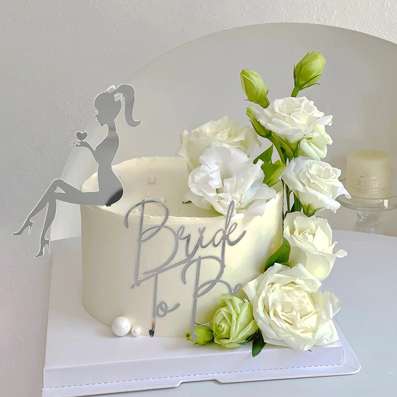 ZHUOWEISM Lot De 24 Décorations De Cupcakes « Bride To Be » Avec Cœur Pailleté Pour Mariage, Fiançailles, Enterrement De Vie De Jeune Fille, Or Rose