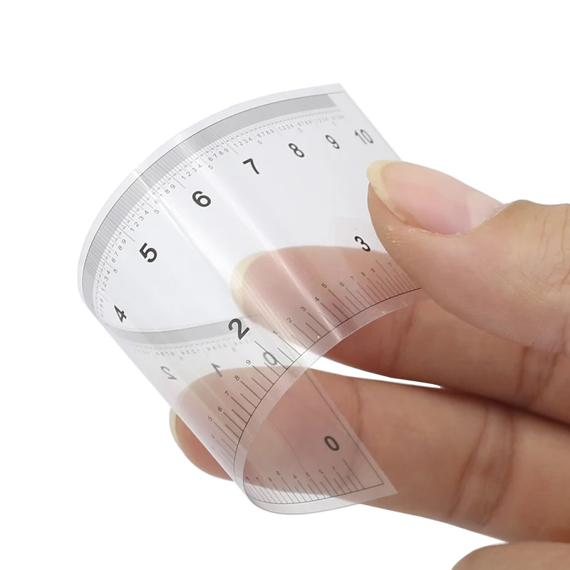 Film Ruler 10/30/60/100/150cm Transparent Soft 30CM(R Angle) Straightedge Scale
