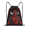Custom Deadpool Drawstring Bag for Shopping Yoga Backpacks Men Women Sports Gym Sackpack 1