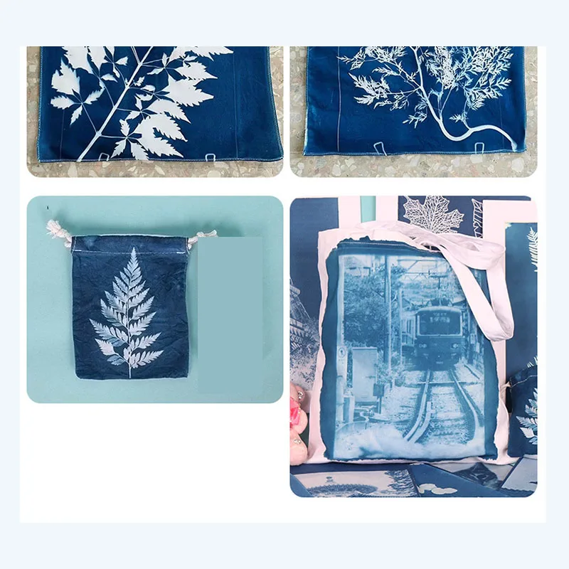 Cyanotype Liquid DIY Material Package Pigment Student Child Prints Drawing Nature Sun Printing For Adults Kids Arts Crafts