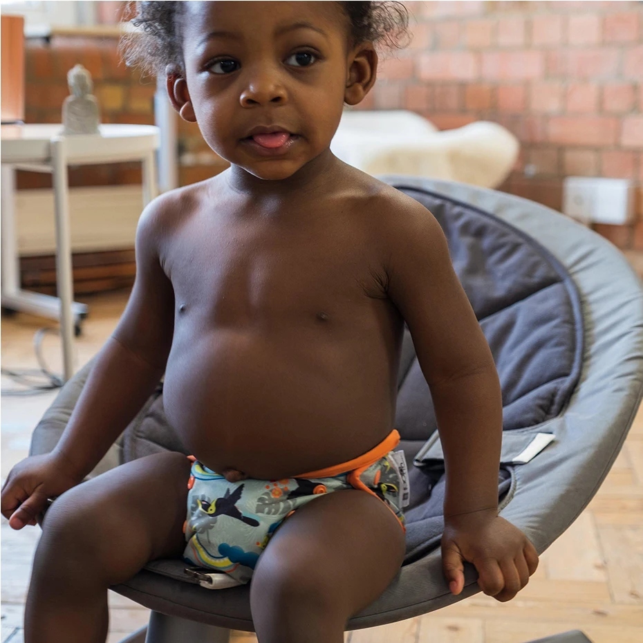 Close Pop-in Waterproof Popper Double Gusset Reusable Nappy Cover Designed for Flat and Fitted Nappies Unisex