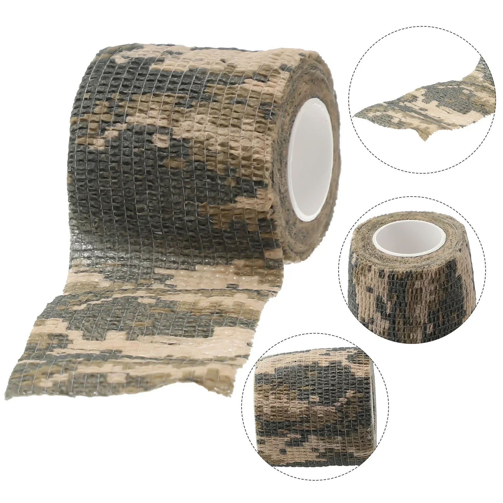 Adhesive Cloth Tape Adhesive Tape 1pc Camouflage Invisible Tape Camo Form Reusable Self Cling Camo Hunting Ri Fle Fabric Tape Wrap Outdoor Camping Accessories