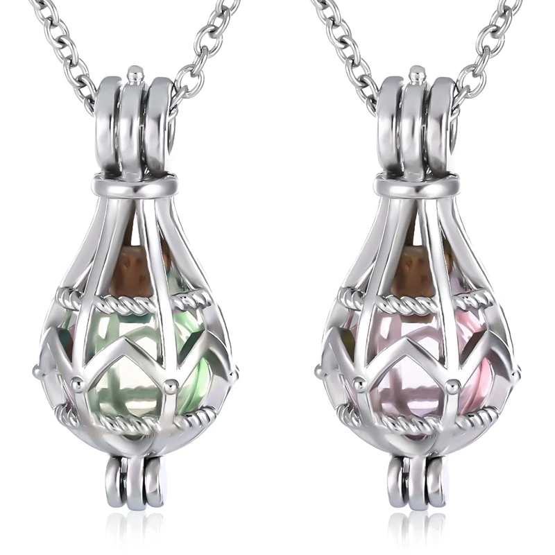 Hollow Urn Necklace Cremation Necklace for Pet Dog Ashes Memorial Gifts Women Girls
