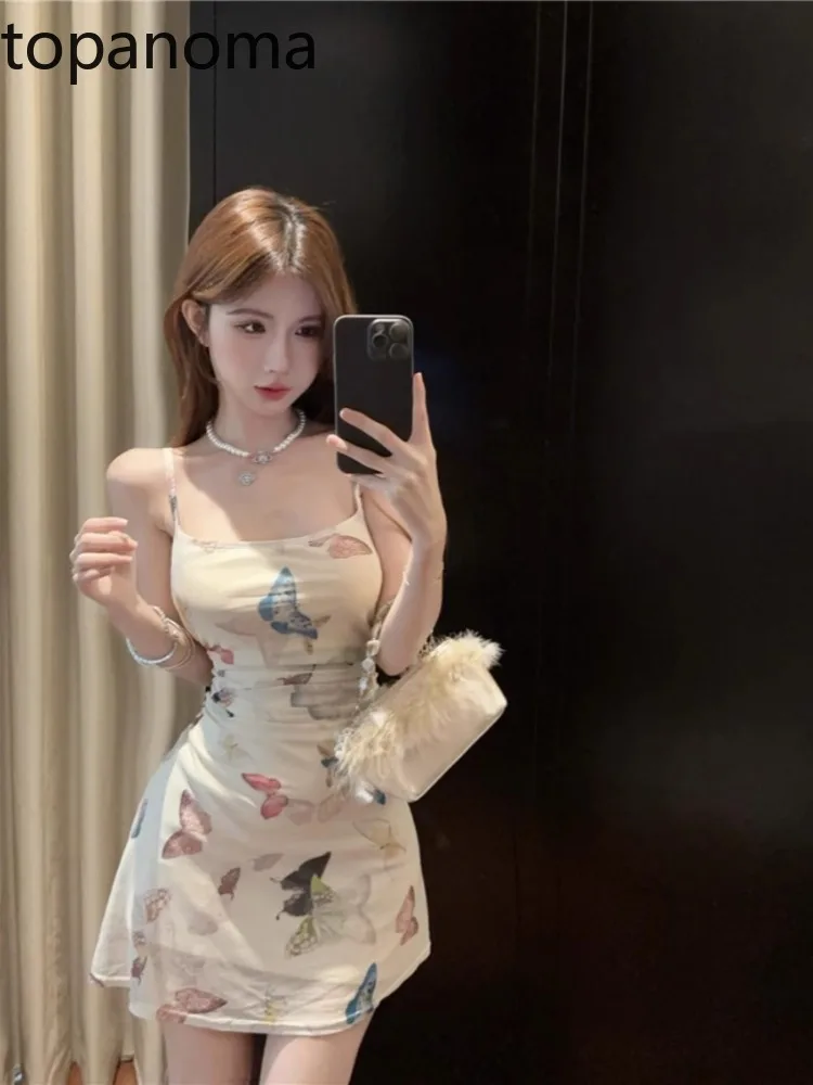 

Мини-платье Topanoma женское, пикантное приталенное коктейльное вечернее платье без рукавов, с открытой спиной, с вырезом лодочкой-бабочкой, для дня рождения