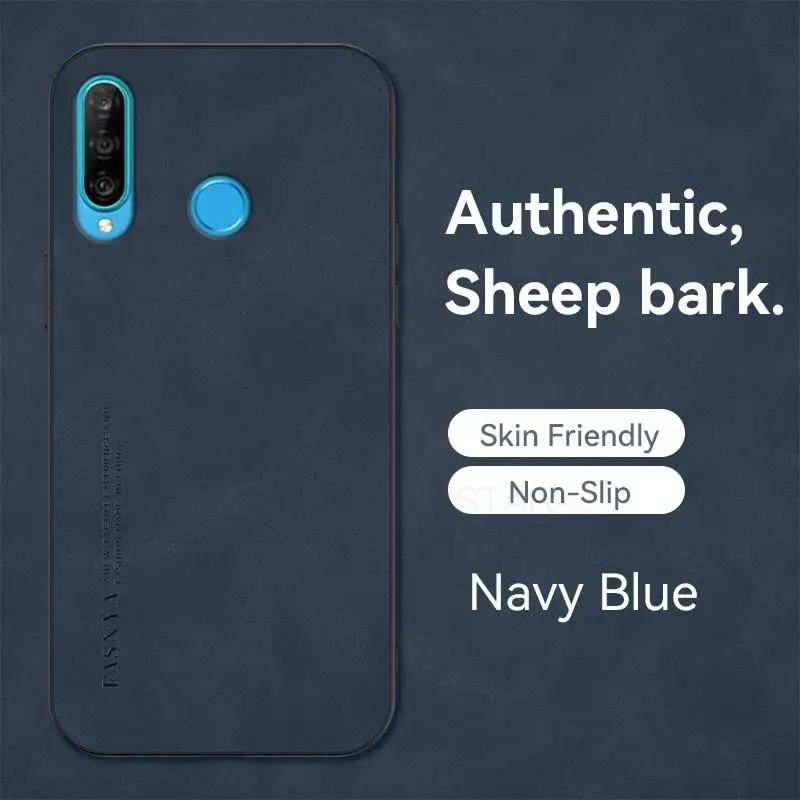 Luxury Sheepskin Leather Retro Back Cover