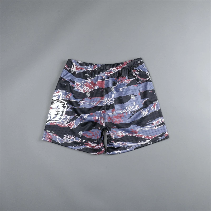 2023 Summer New Street Apparel Casual Men's Shorts Loose Fashion Capris Mesh Quick Dried Jogger Fitness Sports Pants