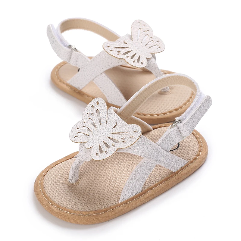 Baby Girls Flip Flop Sandals Butterfly Anti-Slip Soft Sole Princess Shoes Beach Slipper Toddler Mules Sandals Kids Shoes Kids Sandals Baby Sandals