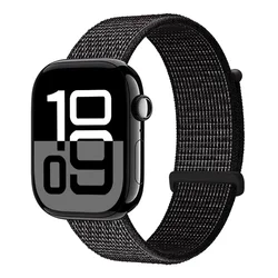 Nylon Loop Smart Watch Band Strap - Adjustable and Stylish Bracelet - 44 - 45 - 49 - S11 - 10 46mm (22 black)