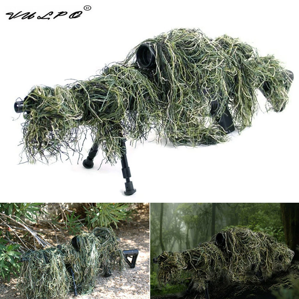 VULPO Tactical Rifle Sniper Camouflage Ghillie Suit Cover Hunting Gun
