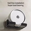 1 Pcs Hair Dryer Holder Wall Dryer Cradle Straightener Stand Hairdryer Organizer Box Plastic Hair Dryer Stand Bathroom Organizer 4