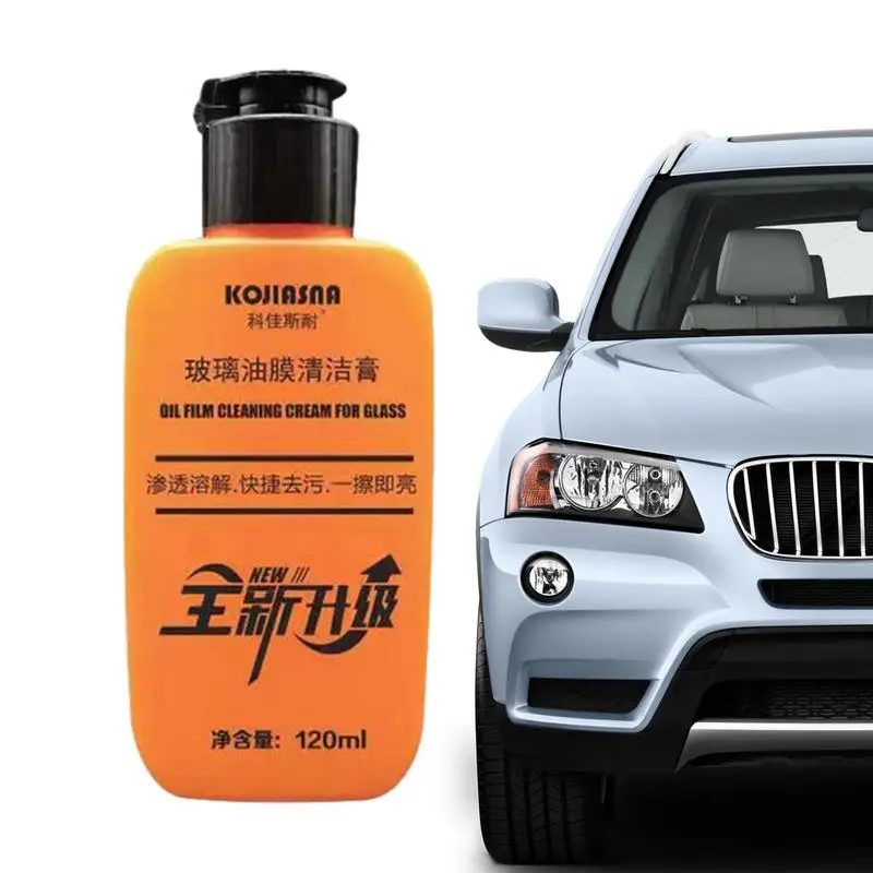 

120ml Glass Cleaner Waterproof Windshield Cleaning Paste Auto Glass Film Coating Agent Protective Layer Clear Window Detailing