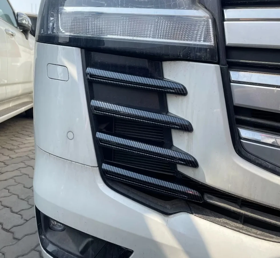 

Передний бампер для Toyota Land Cruiser 300 Lc300 2022, глянцевый хромированный внешний декоративный комплект аксессуаров