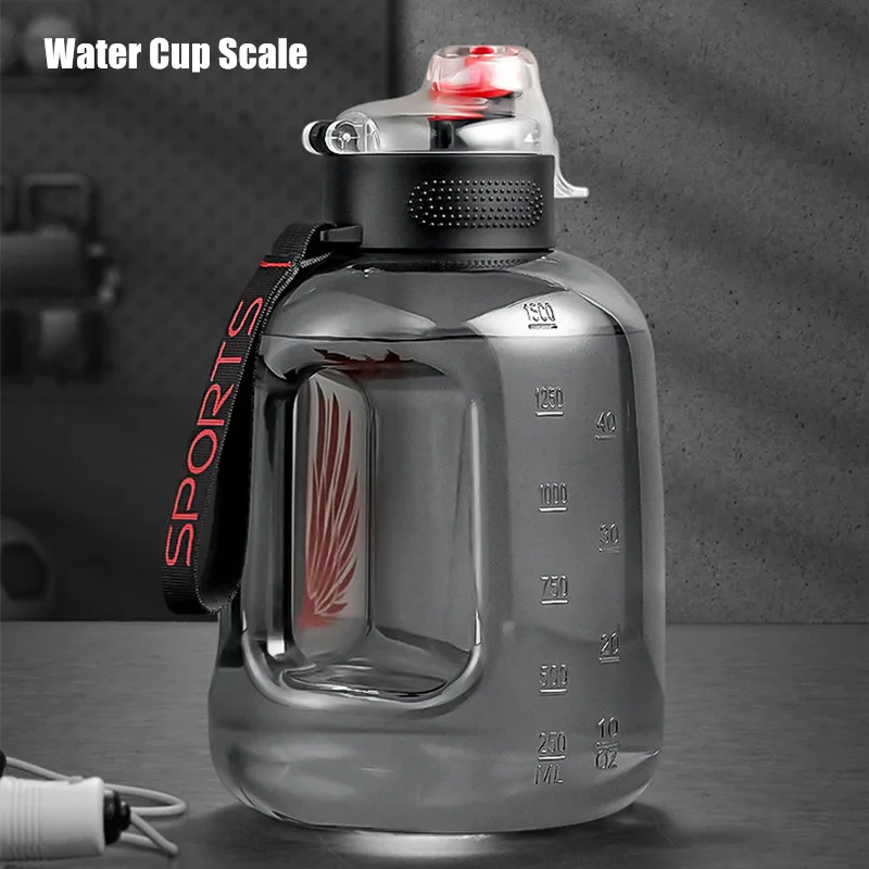 2.7L/1.7L Water Bottle Hiking Fitness Camping Outdoor Large Leakproof Gym  Bottle