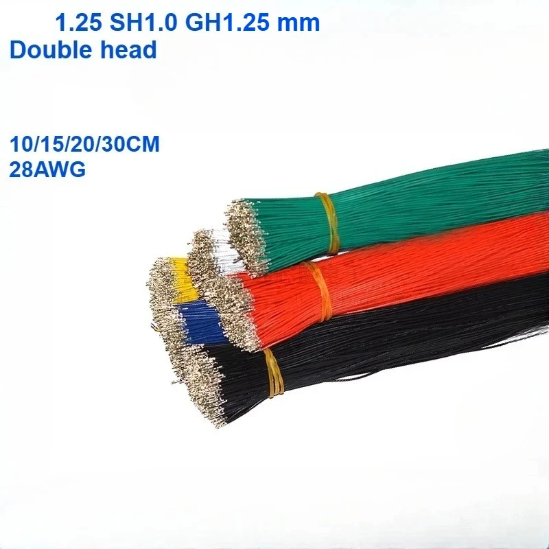 100pcs SH GH MX 1.0mm 1.25mm Single Double Head Terminal Crimp Colorful ...