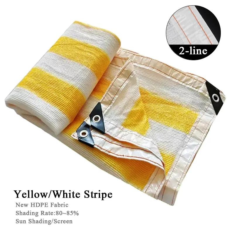 Streifen Sonnenschutz Net Outdoor Sonnenschutz Netting Auto Markise Garten Sonnencreme Schatten Mesh Schwimmbad Anti UV Sonnenschutz Baldachin – Detail 4
