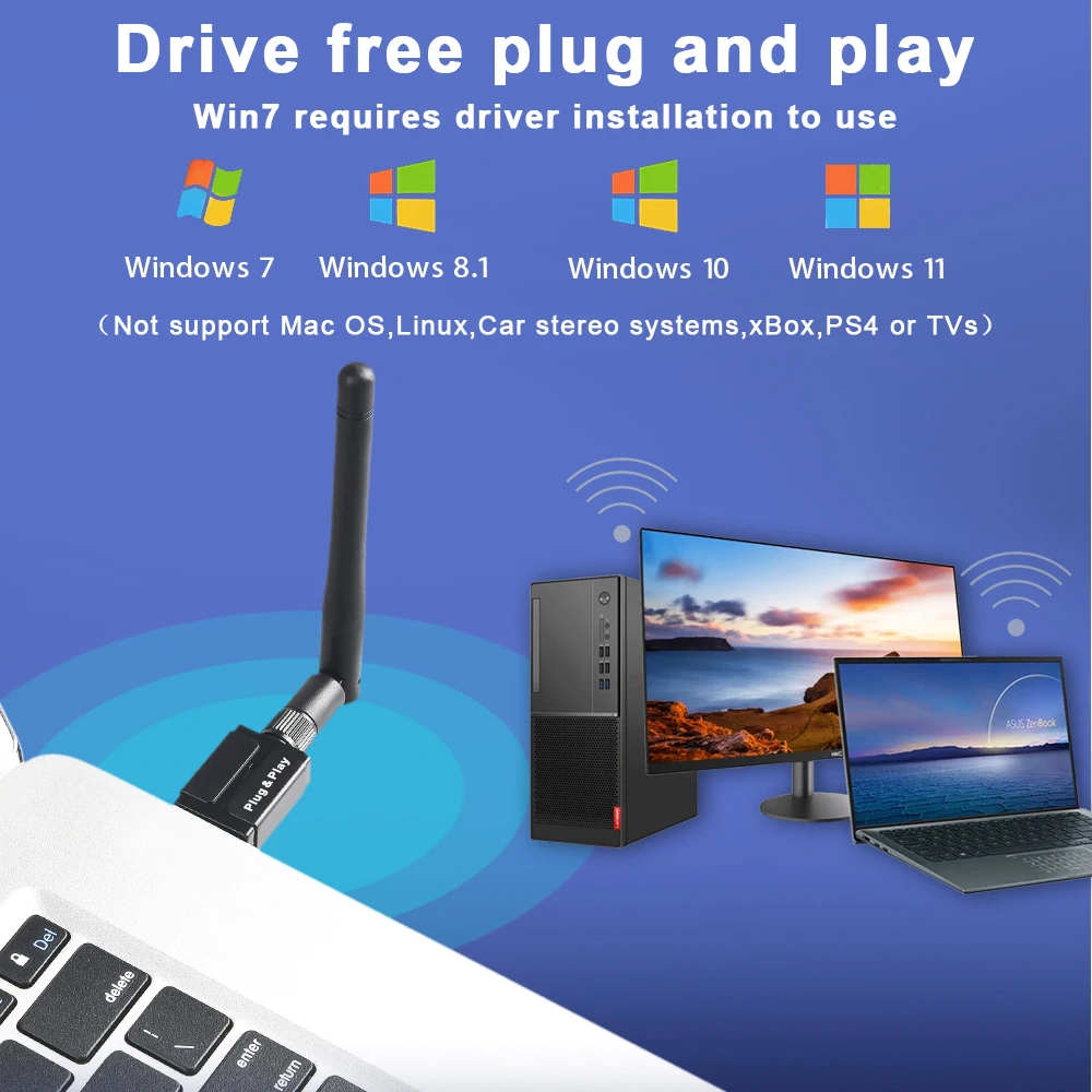 Receptor de áudio de música, Transmissor, Dongle