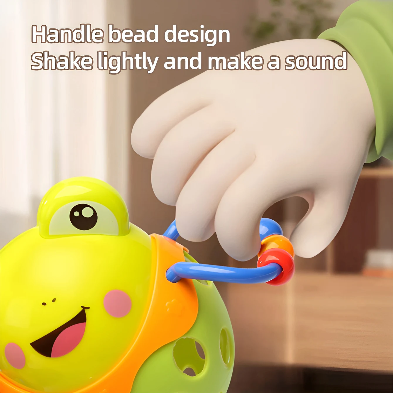 Cartoon animal soft glue pothole player grab ball hand ring tone toy 5