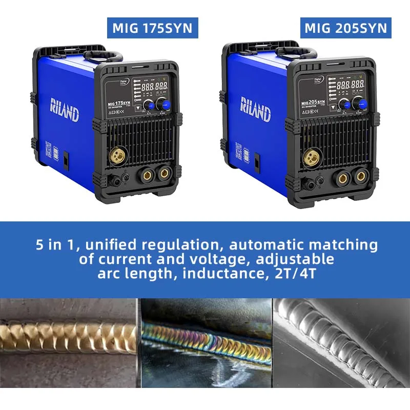 RILAND 5 in 1 MMA/LIFT.TIG/MIG/MAG/SPOOLGUN Multiprocess Welder IGBT Inverter MMA Welder Machine with Hot Start 3