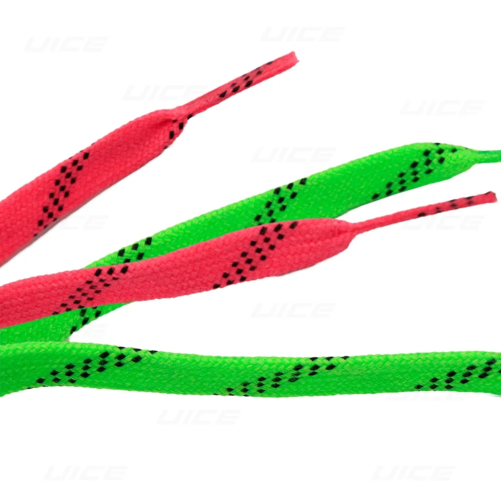 Hockey Skate Laces 84-120in Dual Layer Braid Waxed Tip Design For CCM BAU Ice Hockey Shoes