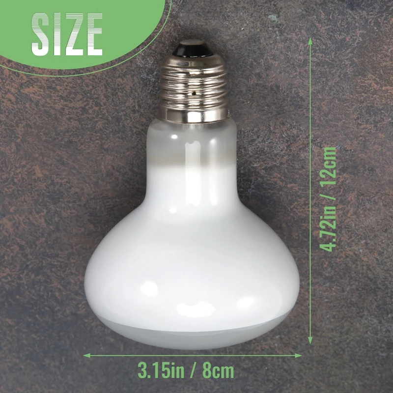 Reptile Uvb Uva Heat Lamp Bulb Reptiles Amphibian Birds 100 W 2 Pack NOMOYPET