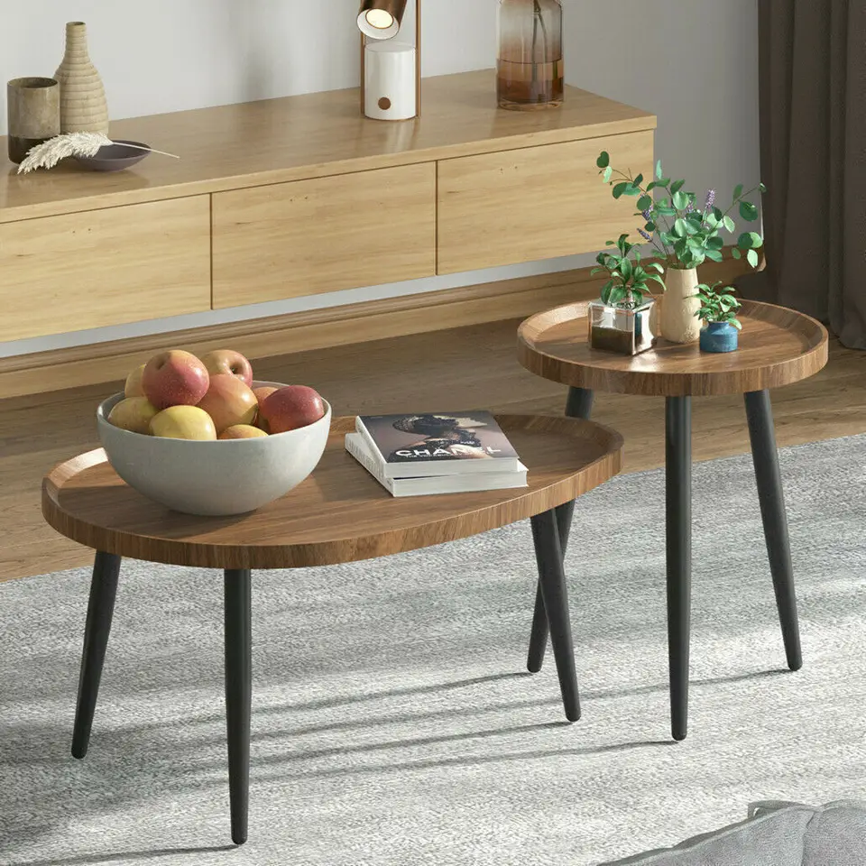 Tribesigns Tavolino Da Salotto Con Mensola, 120 X 60 X 45 Cm, Tavolo Da Soggiorno A 2 Piani In Legno Rettangolare Stile Rustico Stile Rustico Con Spazio Per Soggiorno Ufficio Marrone Rustico 90053629