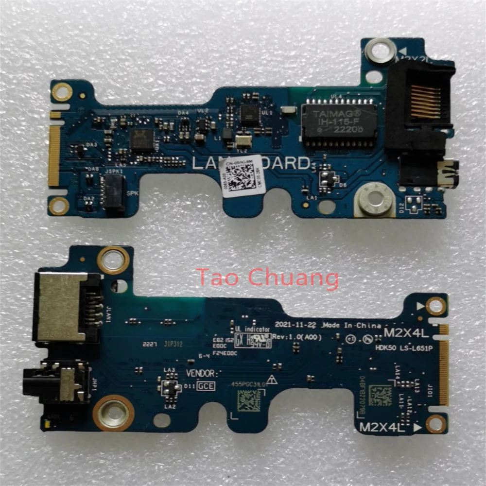 

Для Dell G15 5520 5521 G16 7620 сетевой интерфейс аудио Плата LS-L651P 059G8M