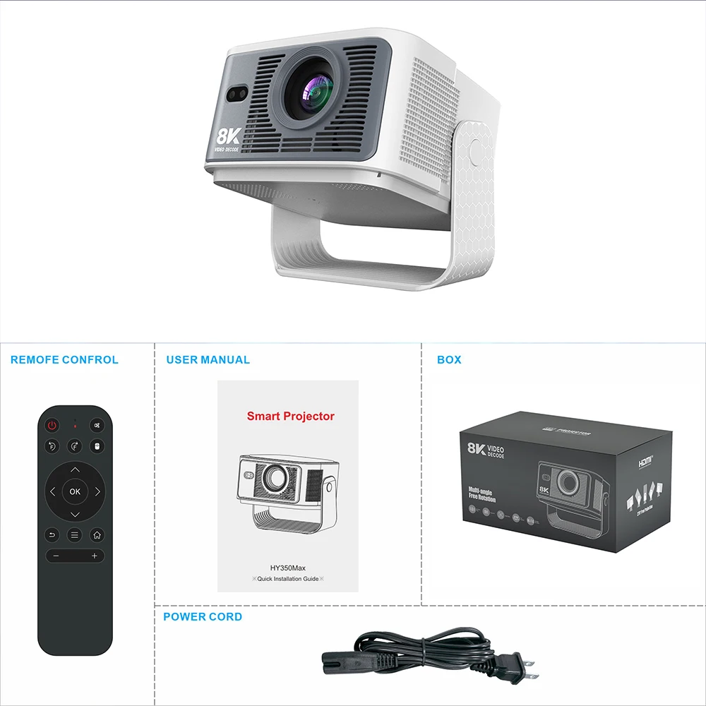 جهاز عرض Velec 900 ANSI أندرويد 14 HY350 Max 1080P...