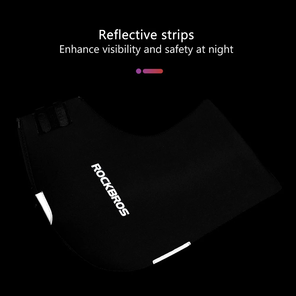 ROCKBROS Winter Bicycle Handlebar Warm Gloves Windproof Bike Mittens Neoprene Handlebar Mittens Hand Warmer Waterproof Bar Glove 5